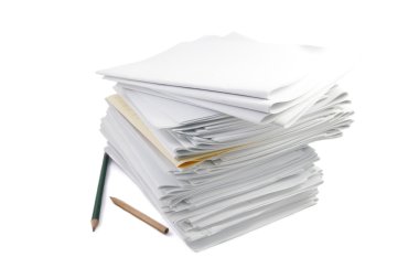 Pile of papers clipart