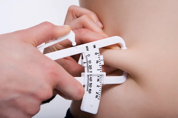 Medição de gordura — Fotografia de Stock