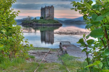 Stalker castle in Highlands clipart