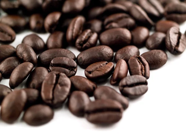 Kaffeebohnen füllen den Rahmen als Hintergrund — Stockfoto