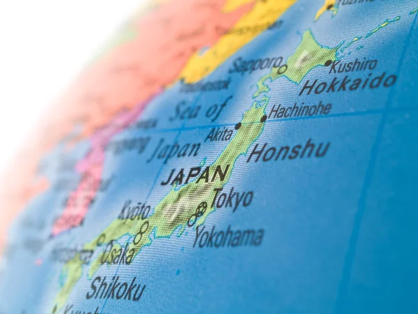 Estudios globales Un colorido primer plano de Japón — Foto de Stock