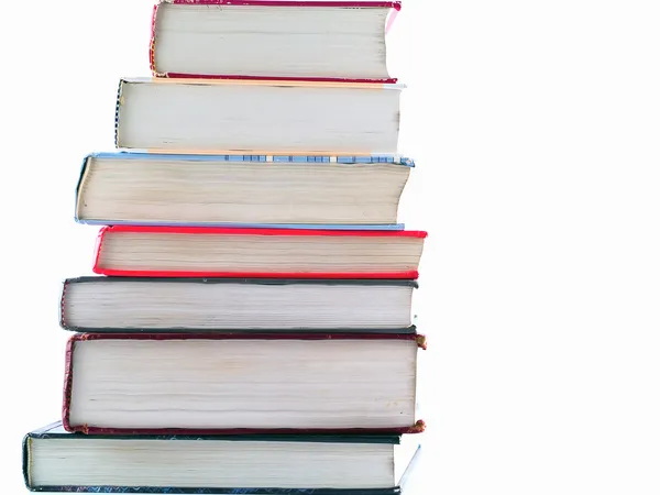 Stapels van oude leerboeken — Stockfoto