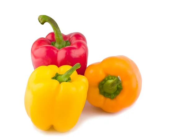 Färgglada paprika isolerad på en vit bakgrund — Stockfoto