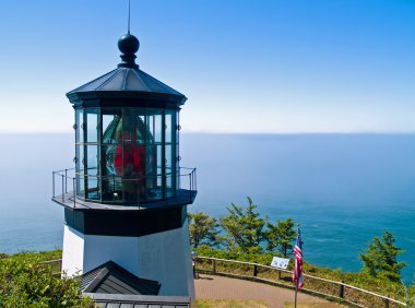 Cape meares feneri oregon kıyılarında