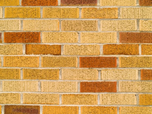 Fundo de parede de tijolo laranja, vermelho e bronzeado — Fotografia de Stock