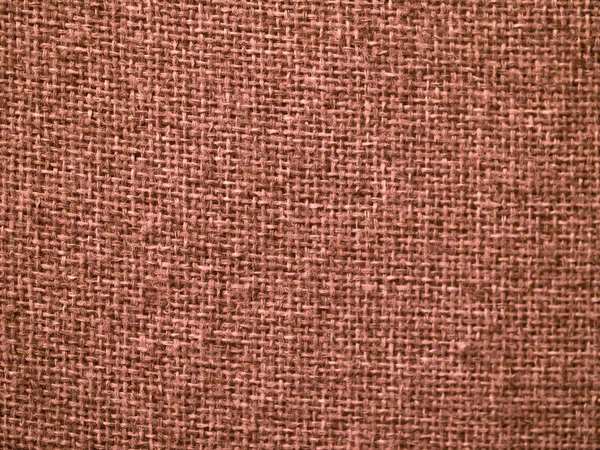 黄麻布の赤い布のテクスチャの背景 — ストック写真
