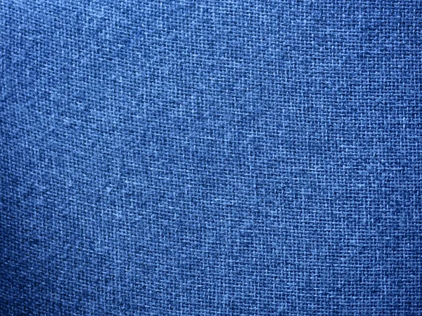 Säckväv blå tyg textur bakgrund — Stockfoto