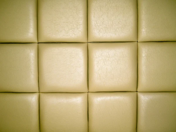 Pale Tan Leather Upholstry Background with a Rep — Stock Photo, Image