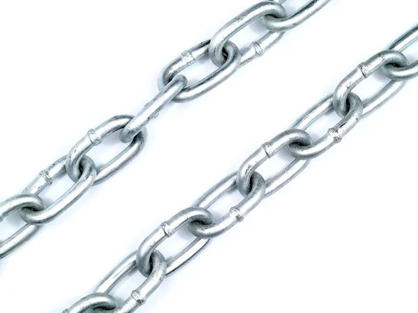 stock image Steel Chain Isolated on a White Background