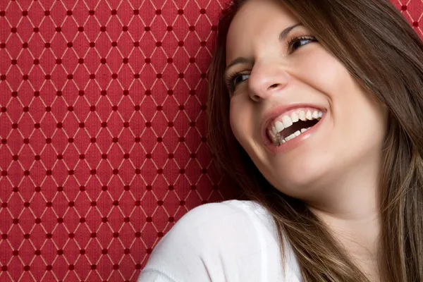 Śmiejąc się kobieta — Zdjęcie stockowe