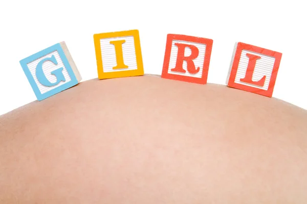 Bloques de bebé niña —  Fotos de Stock