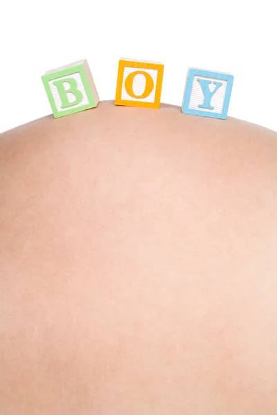 Bebê menino blocos — Fotografia de Stock