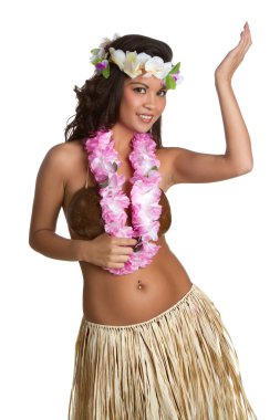 Hawaiian Hula Dancer Girl clipart