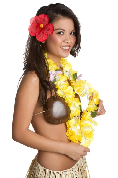 Tropcial hula flicka — Stockfoto