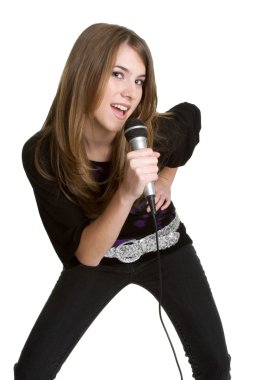 Teen Girl Sining clipart