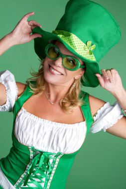 Saint Patricks Day Woman clipart