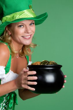 Pot of Gold Woman clipart