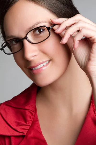 Γυναίκα γυαλιά — Φωτογραφία Αρχείου