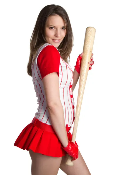 Honkbal meisje — Stockfoto