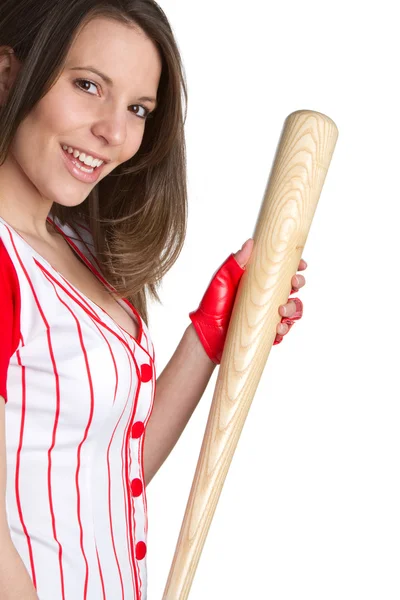 Baseboll flicka — Stockfoto