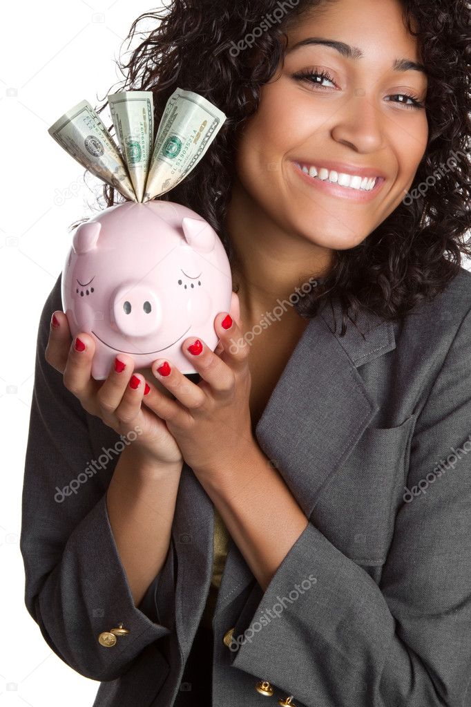Piggy Bank Woman