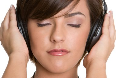 Headphones Girl clipart