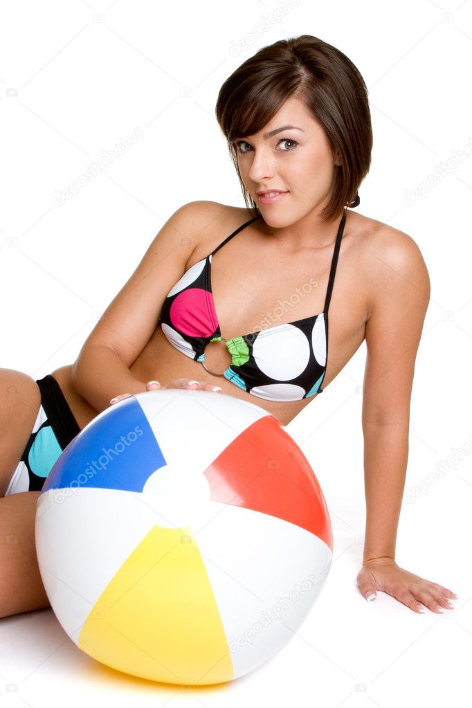 Beach Ball Girl