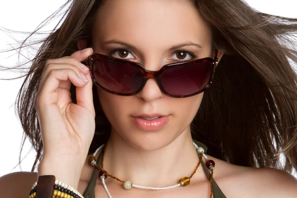 Gafas de sol sexy mujer — Foto de Stock