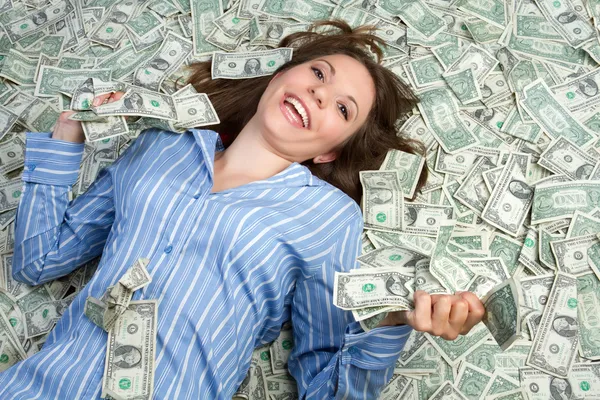Money Woman — Fotografie, imagine de stoc