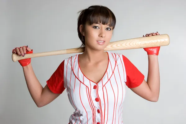Chica de béisbol —  Fotos de Stock