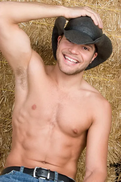 Cowboy sorridente — Foto Stock