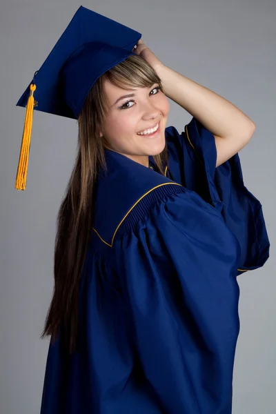 여자 졸업 — 스톡 사진