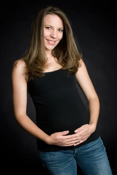 Menina grávida — Fotografia de Stock