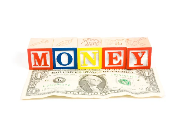 American dollar with money — Stock Photo, Image