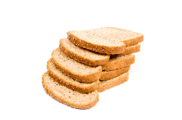 Zwei perfekte Scheiben Brot — Stockfoto