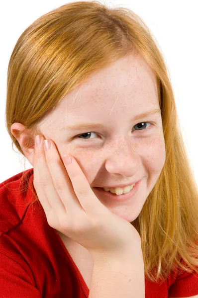 Portrait of an adorable young girl — Stock Photo, Image