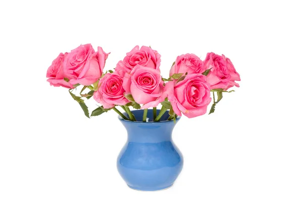 Hermoso ramo de rosas rosadas coloridas Imágenes de stock libres de derechos