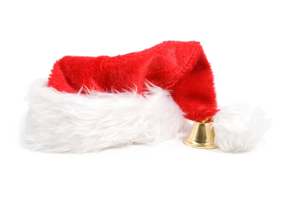 Sombrero de Navidad aislado sobre blanco Imágenes de stock libres de derechos