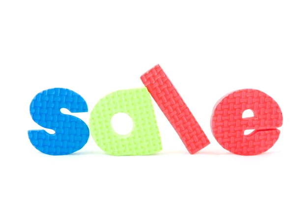 Colorful letters with sale — Stock Photo, Image