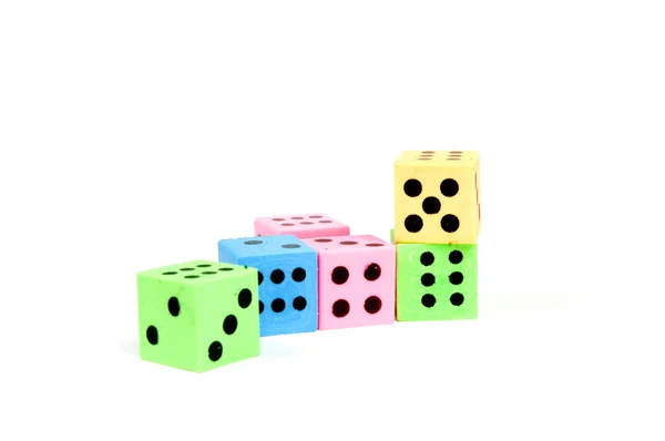 Colorful dices — Stock Photo, Image