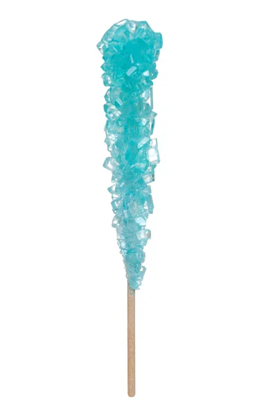 Crystal sugar candy on a stick — Stock Photo, Image