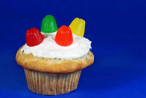 Cupcake with jube jubes — Stock Photo, Image