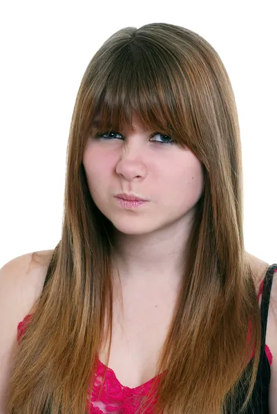 Disgusted female teenager — Stock Photo, Image
