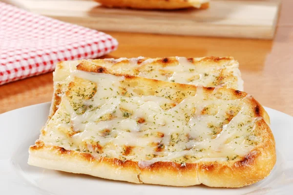Pane all'aglio con formaggio — Foto Stock