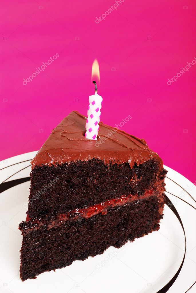 Double chocolate birthday cake