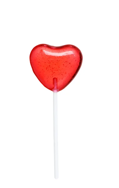 Heart shaped lollipop — Stock Photo, Image