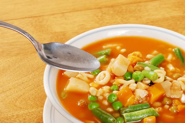 Listo para comer sopa de verduras — Foto de Stock