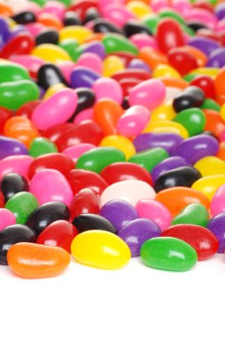 Colorful jelly beans isolated clipart