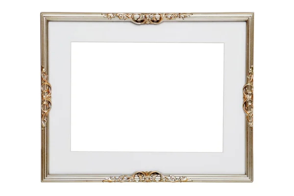 stock image Antique silver frame