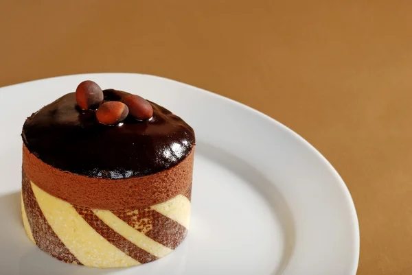 Çikolata pasta yakın çekim — Stok fotoğraf
